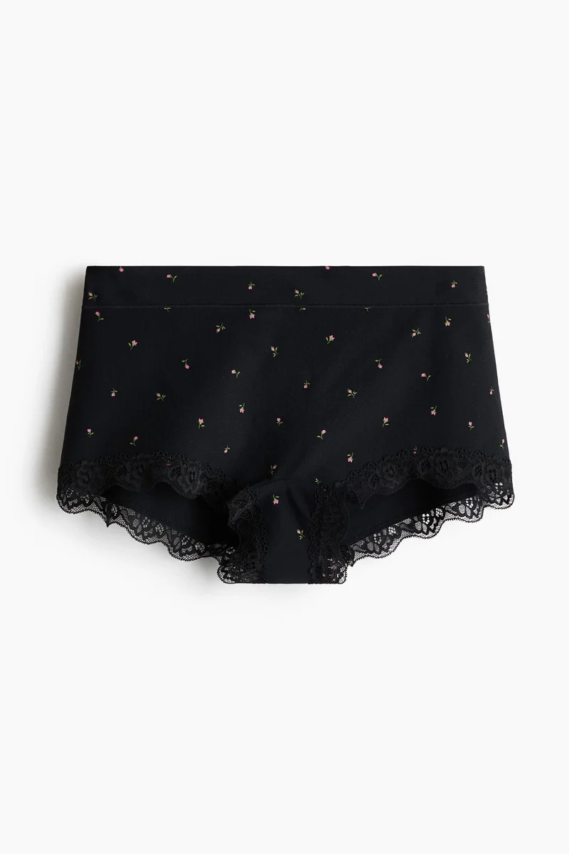 H&M Lace-trimmed boxer briefs